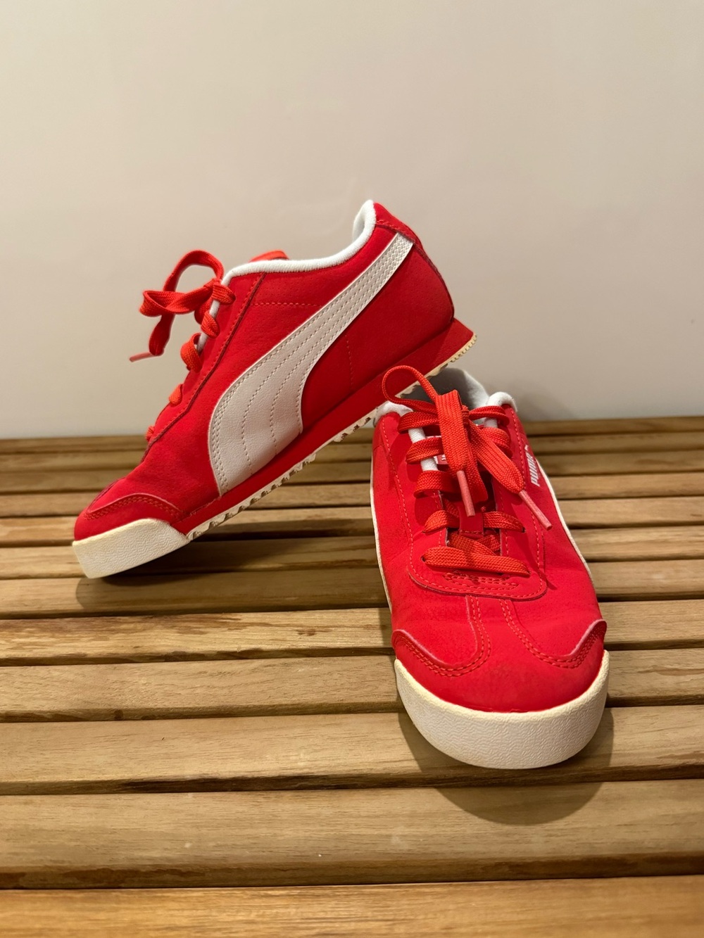 Puma Kids Red Roma Sneakers